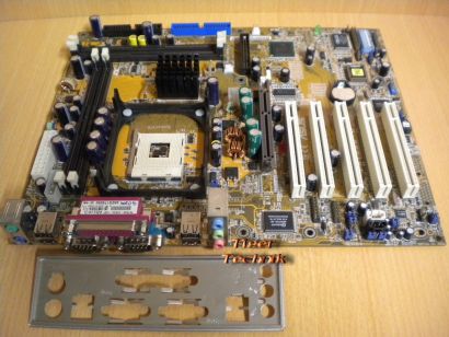 Asus P4T533-C Rev 1.03 Mainboard + Blende Sockel 478 AGP Audio RIMM RAMBUS* m636