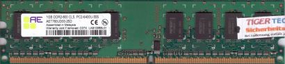 Aeneon AET760UD00-25D PC2-6400 CL5 1GB DDR2 800MHz Arbeitsspeicher RAM* r53