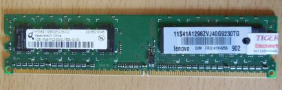 Qimonda HYS64T128000EU-3S-C2 PC2-5300U-555-12-D0 1GB 1Rx8 DDR2 667MHz* r54