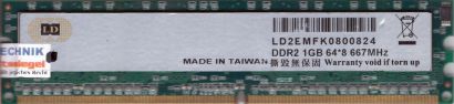 LD PC2-5300 1GB DDR2 667MHz 64x8 Arbeitsspeicher RAM* r58