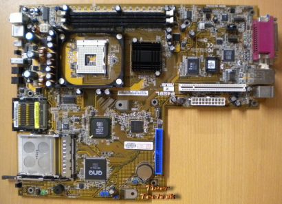 Asus Pundit A7 P4S8L Rev1.02 Mainboard +Blende Sockel 478 VGA DVI LAN Audio*m26