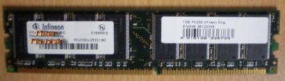 Infineon HYS64D128320HU-6-C PC2700U-25331-B0 1GB DDR1 333MHZ Arbeitsspeicher*r93