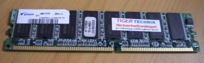 Elixir M2U51264DS8HB3G-75B PC2100U-25330 CL2 5 512MB DDR1 266MHz RAM* r155