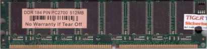 NoName PC-2700 512MB DDR1 333MHz Arbeitsspeicher DDR RAM diverse Marken* r181