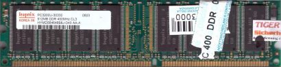 Hynix HYMD564646B8J-D43 AA-A PC-3200 512MB DDR1 400MHz Arbeitsspeicher RAM* r182
