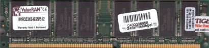 Kingston KVR333X64C25 512 PC-2700 512MB DDR1 333MHz 9905216-003 A03 RAM* r218