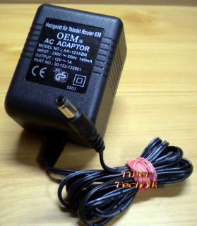 OEM AC ADAPTER AA-121ABN 12V 1A Netzteil* nt790