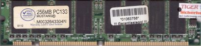 Mustang M0032643304N PC133 256MB SDRAM 133MHz Arbeitsspeicher SD RAM* r296