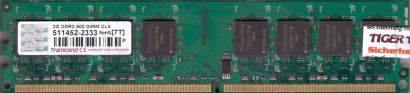 Transcend PC2-6400 2GB DDR2 800MHz CL5 Arbeitsspeicher RAM DIMM Memory* r305