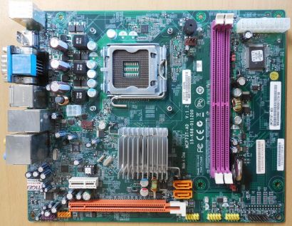 Acer X1700 Mainboard MCP73T-AD V1.2 Sockel 775 + Blende PCIe x16 SATA DDR2* m641
