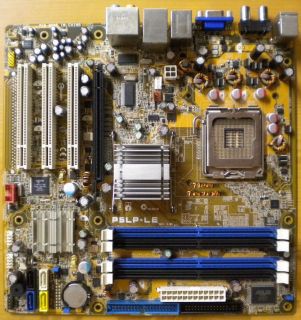 Asus P5LP-LE Rev 5.03 HP Leonite Mainboard +Blende Sockel 775 SATA VGA PCIe*m644