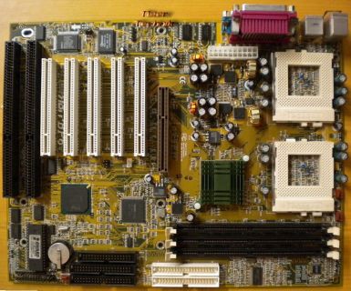 Abit BP6 V1.0 Dual Sockel PGA 370 Mainboard +Blende 2x ISA IDE-RAID AGP PCI*m657