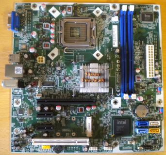 HP Compaq H-IG41-uATX Rev 1.1 Sockel 775 608883-002 Eton Mainboard +Blende* m194