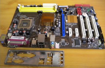 Asus P5QL SE Rev 1.01G Mainboard +Blende Sockel 775 PCIe 16x DDR2 LAN Audio*m677