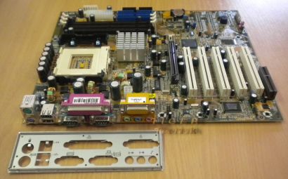 DFI WB72-SC rev. A1 Mainboard Motherboard mit Blende * Sockel 423 * m66