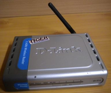 D-Link DI-514 2.4GHz Wireless Router 11 MBit 4x LAN 1x WAN* nw460