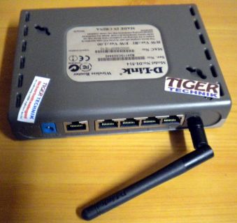 D-Link DI-514 2.4GHz Wireless Router 11 MBit 4x LAN 1x WAN* nw460