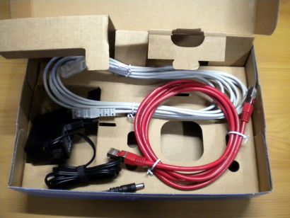Fritz!Box Fon WLAN 3170 Router Rot ADSL ADSL2+ 4-ports 2x USB* nw467