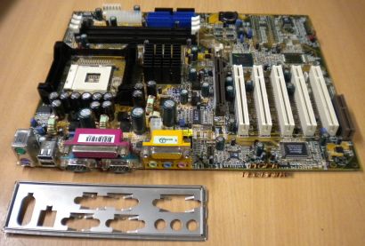 DFI NB72-SC rev. A00 Mainboard Motherboard mit Blende * Sockel 478 * m81