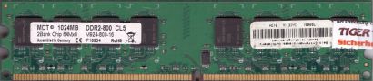 MDT M924-800-16 PC2-6400 1GB DDR2 800MHz CL5 Arbeitsspeicher RAM Memory* r344