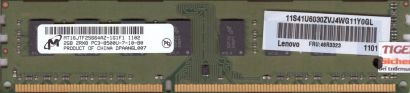 Micron MT16JTF25664AZ-1G1F1 PC3-8500U 2GB DDR3 1066MHz Arbeitsspeicher RAM* r349