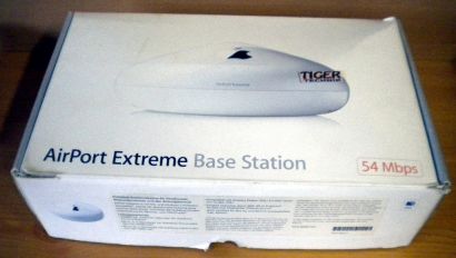 Apple Air Port Extreme Base Station-DEU 1x LAN 1x WAN 1x USB 54 Mbps* nw478