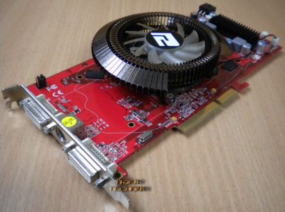 PowerColor ATI Radeon HD 3850 Grafikkarte AGP 8x 512MB Dual DVI TV-Out g63