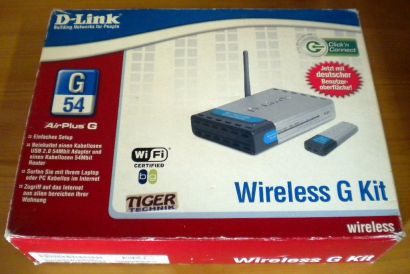 D-Link DI-524 Wireless G Router bis zu 54 Mbit mit Air Plus G in OVP* nw486