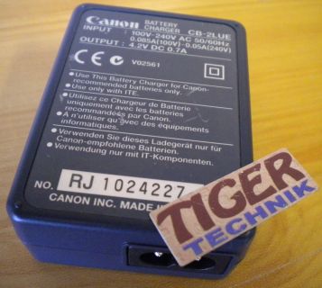 Canon CB-2LUE 4.2V DC 0.7A Battery Charger* nt623