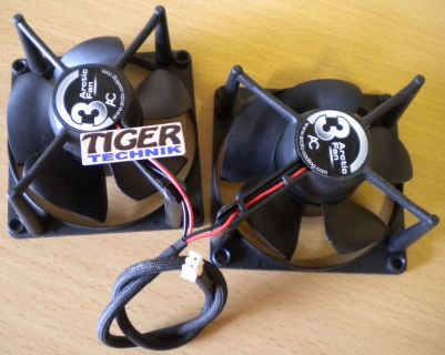 Arctic Cooling AC-8045-A Seasonic SS-350ATC 2x 80mm 2-pol Netzteil Lüfter* GL24