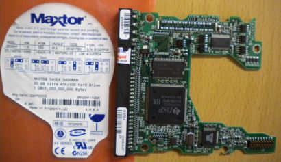 Maxtor 541DX WAH21PBO 2B020H1 IDE 20GB PCB Controller Elektronik Platine* fe56