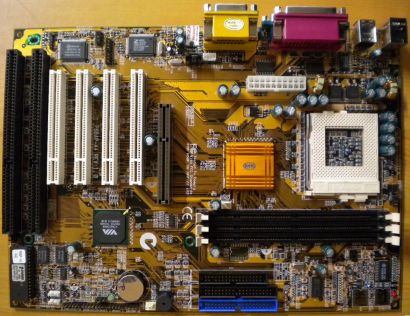 ECS Elitegroup P6BAP-A+ Rev 1.0 Mainboard +Blende Sockel 370 2x ISA AGP PCI*m699