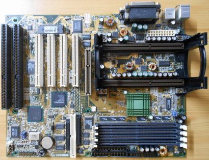 Asus P2B-DS Rev1.04 Mainboard +Blende 2x ISA DUAL Slot 1 Intel 440BX SCSI* m701