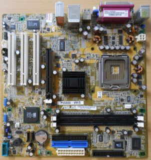Asus P5S800-VM S Rev 1.01 Mainboard +Blende Sockel 775 SATA AGP VGA LAN Aud*m702