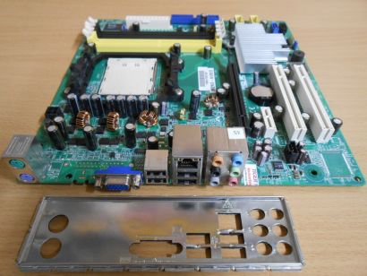 Asus M2NS-NVM S Rev 1.02G Mainboard +Blende Sockel AM2 PCIe VGA LAN Audio* m703