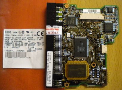 IBM DAQA-32160 E182115 HG 46H3427 IDE PCB Controller Elektronik Platine* fe88