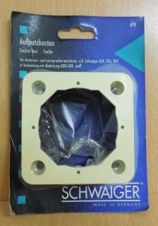Schwaiger Antenne Aufputzkasten Antennensteckdose Lautsprechersteckdose* so522