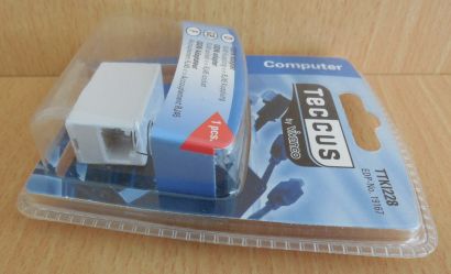 Teccus by Vivanco TTKI228 ISDN Adapter RJ45 Kupplung - RJ45 Kupplung* so535 Teccus by Vivanco TTKI228 ISDN Adapter RJ45 Kupplung - RJ45 Kupplung* so535
