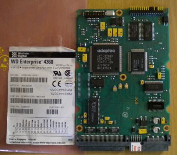 WD Enterprise WDE4360-1807A3 SCSI 4.36GB PCB Controller Elektronik Platine*fe130