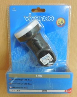 Vivanco STL US3B Universal Single LNB 40mm digital 0,2 dB Low High-Band* so539