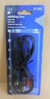 Schwaiger TFS 2052 Audio Kabel 5-pol DIN 2x Cinch Stecker 1,5m stereo* so548