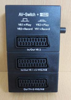 Schwaiger 3-fach Scart Umschalter manuell Verteiler doppelt geschirmt* so550