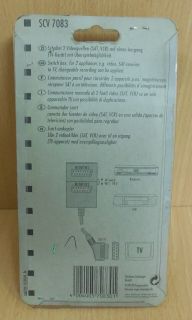 Schwaiger 2-fach Scart Umschalter manuell Verteiler doppelt geschirmt* so551