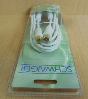 Schwaiger FLA 123 TV Radio Antennenkabel Koax-Stecker - Koax-Kupplung 3m* so557