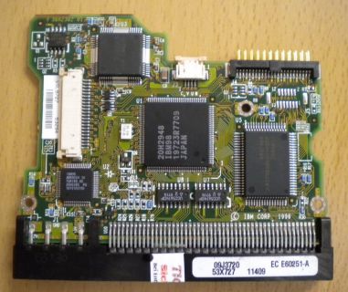 IBM DCAS-32160 36H2302 09J1034 50p SCSI PCB Controller Elektronik Platine*FE144