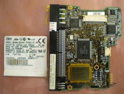 IBM DAQA-32160 E182115 HG 73H7751 IDE PCB Controller Elektronik Platine* fe153
