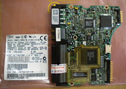 IBM DNES-309170 E182115 HG SCSI 9GB PCB Controller Elektronik Platine* fe155