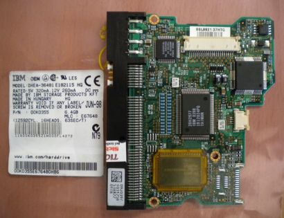 IBM OEM DHEA-36481 E182115 HG IDE 6.4GB PCB Controller-Elektronik Platine* fe156