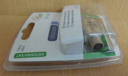 Vivanco Radio 2-fach Zweifach Verteiler Koax-Stecker 2x Koax-Kupplung* so572