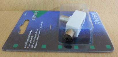 Schwaiger Radio 2-fach Anschluss Verteiler Koax-Stecker 2x Koax-Kupplung* so578